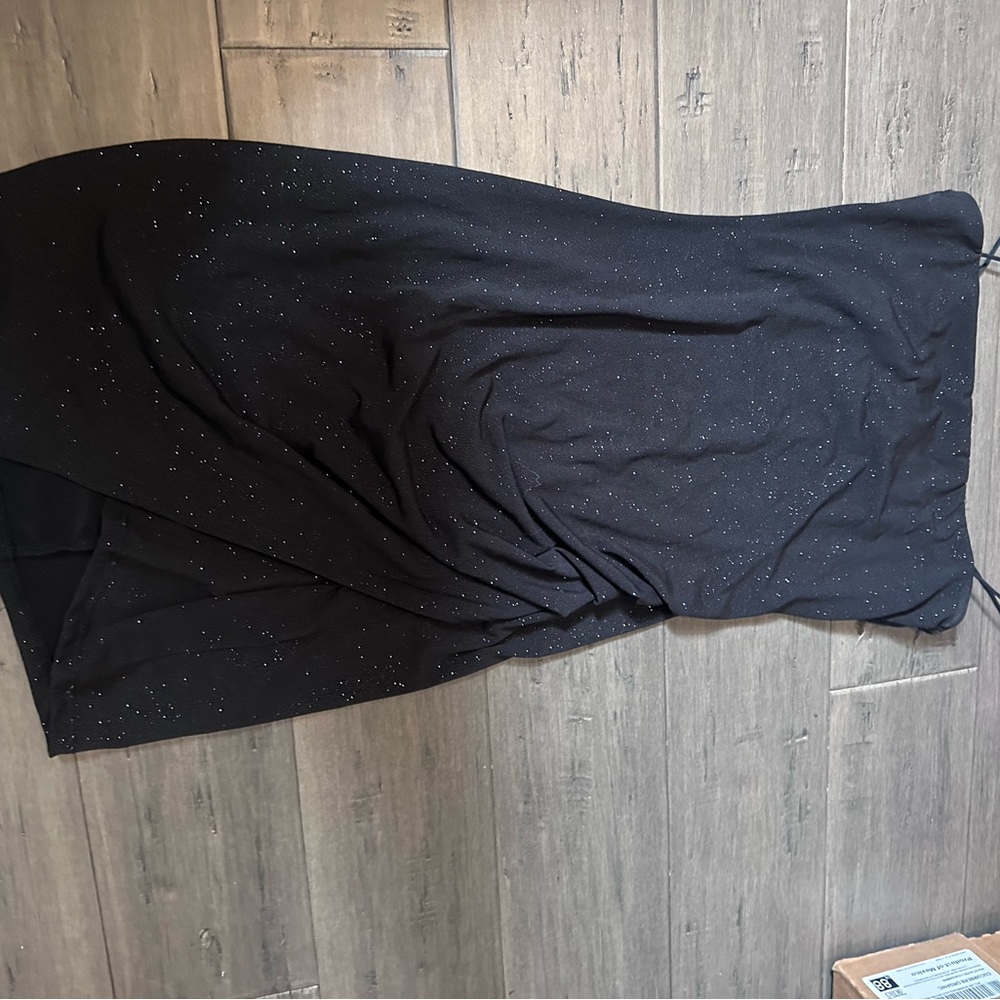 Macy's Black Glitter Mini Dress